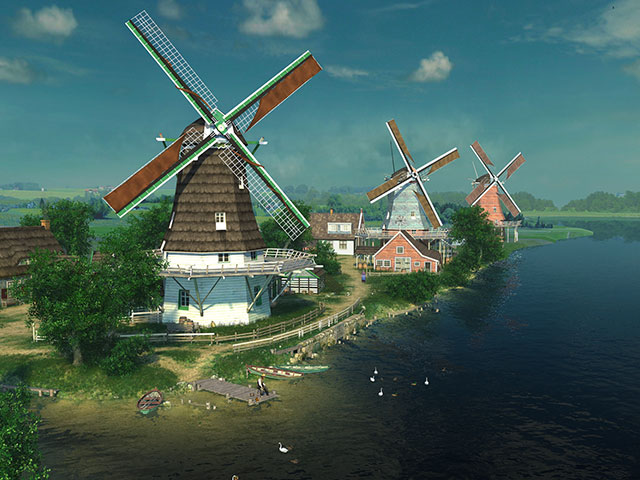 Dutch Windmills 3D Screensaver
