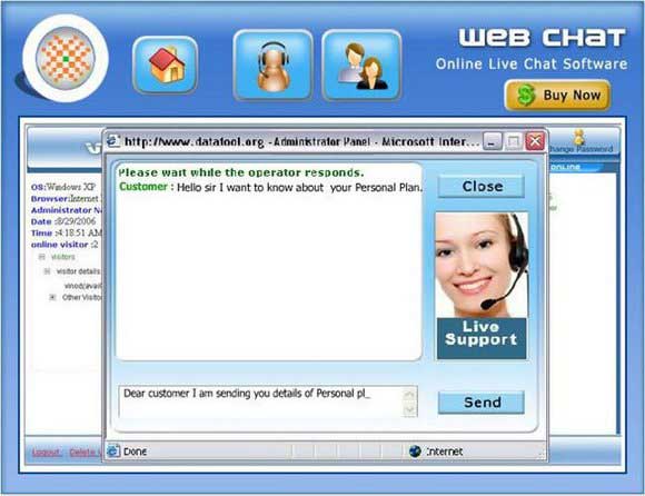 Single Operator Ajax Chat Tool