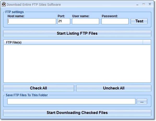 Download Entire FTP Sites Software