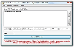Convert PDF to JPG or multiple PDF files to JPG JP