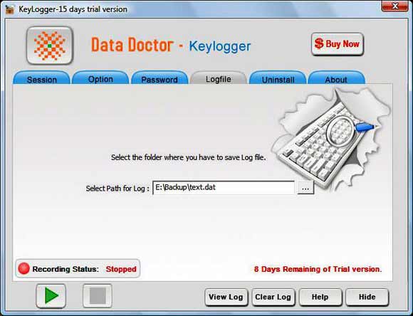 Remote Keyboard Logger Tool