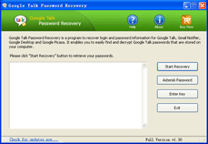 Google Talk Password Recovery