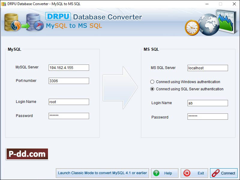 MySQL DB to MSSQL Migration Tool