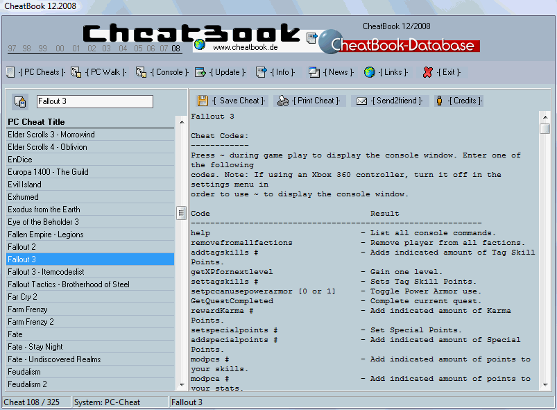CheatBook Issue 12/2008