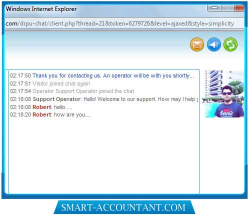 Single Operator Web Chat Support