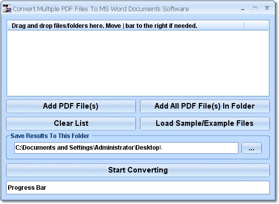 Convert Multiple PDF Files To MS Word Documents So