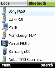 Bluetooth File Transfer OBEX FTP J2ME