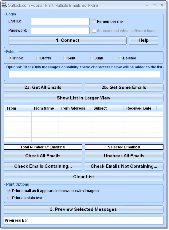 Windows Live Hotmail Print Multiple Emails Softwar