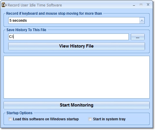 Record User Idle Time Software