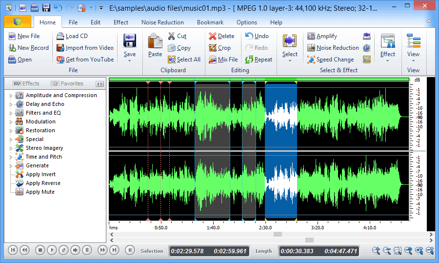 Free Audio Editor 2009