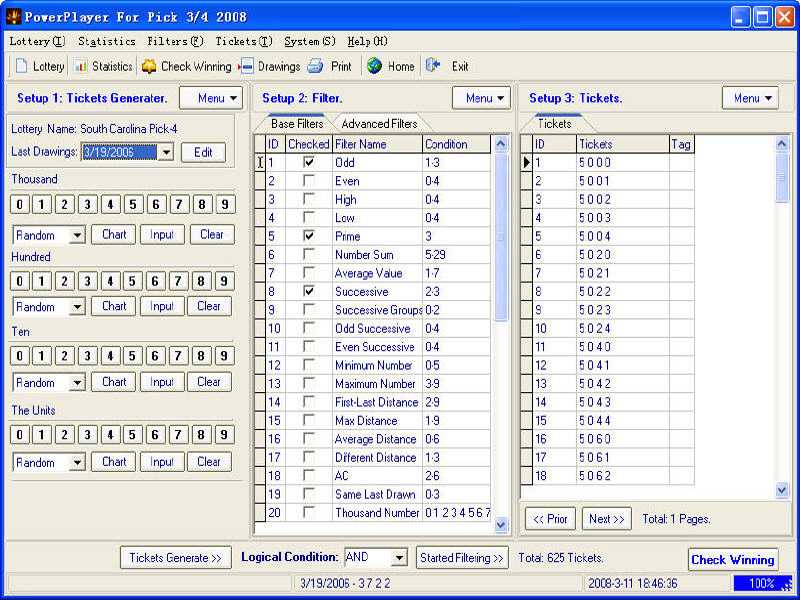 PowerPlayer For Pick 3 Pick 4 lottery