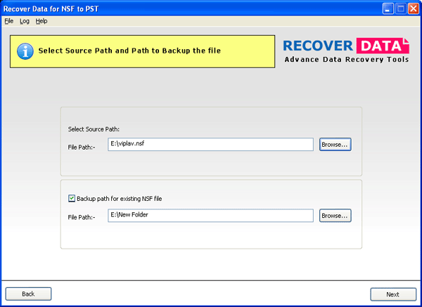 Recover Data for Notes Address Book to Outlook