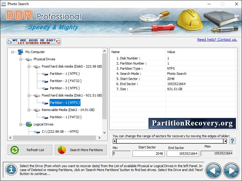 Partition Recovery Software