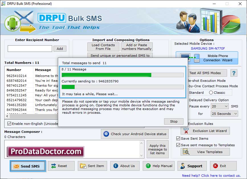 PC to Mobile Bulk SMS