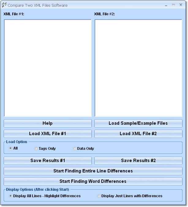 Compare Two XML Files Software