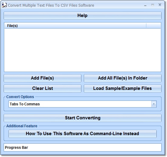 Convert Multiple Text Files To CSV Files Software