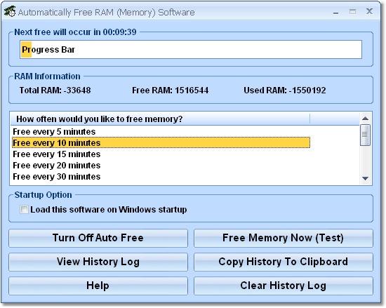 Automatically Free RAM (Memory) Software