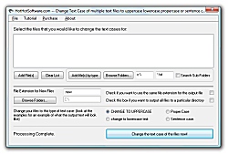 Change Text Case of multiple text files to upperca