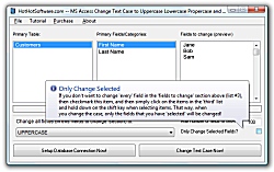 MS Access Change Text Case to Uppercase Lowercase 