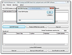 ISBN Lookup and ISBN Search for multiple books wit