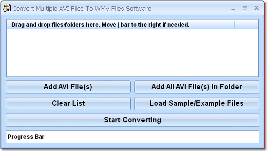 Convert Multiple AVI Files To WMV Files Software