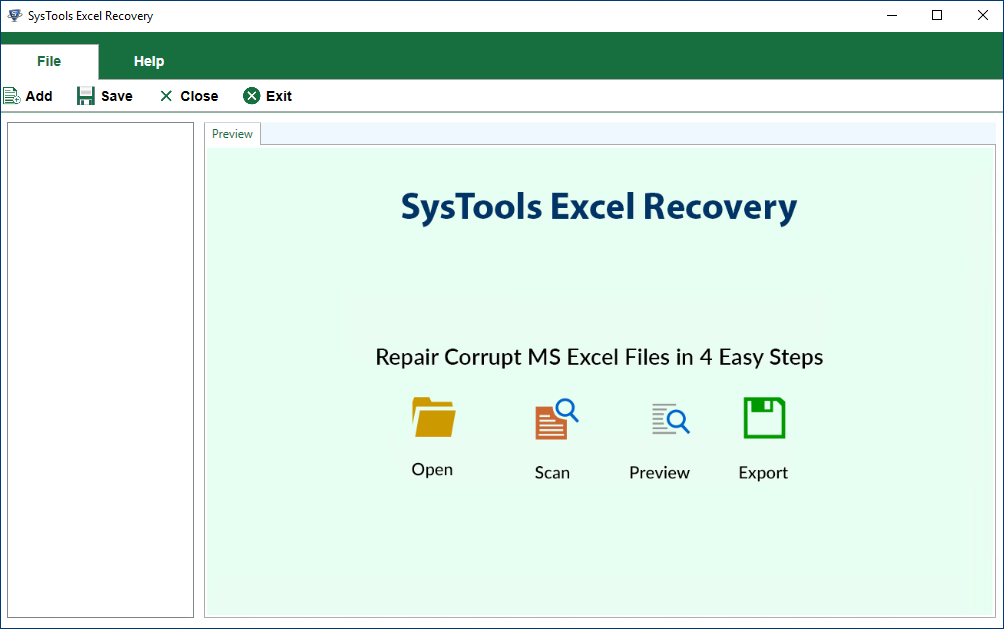 SysTools Excel Recovery