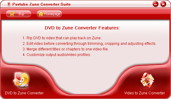 Pavtube Zune Converter Suite