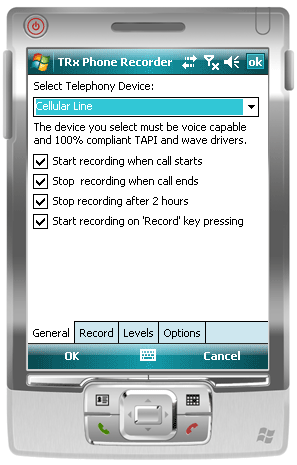 TRx Call Recorder Windows CE