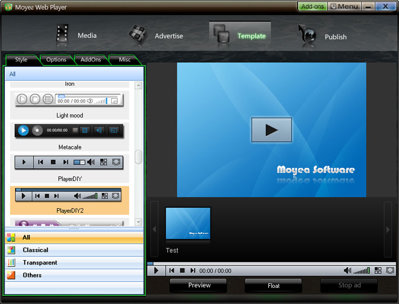 Moyea Web Player