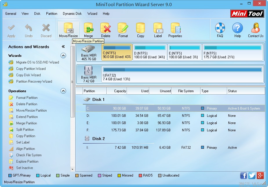 Partition Wizard Server Edition