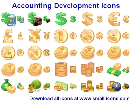 Accounting Development Icons
