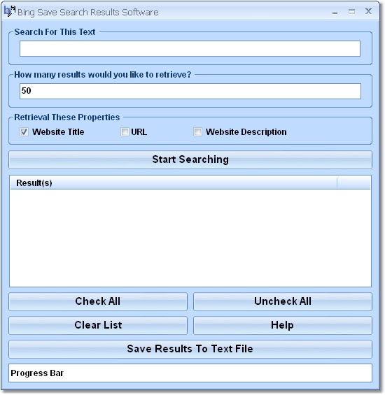 Bing Save Search Results Software
