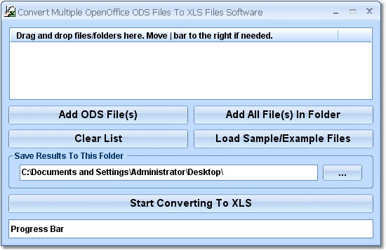 Convert Multiple OpenOffice ODS Files To XLS Files