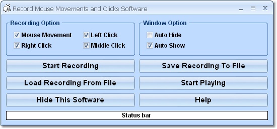 Record Mouse Movements and Clicks Software
