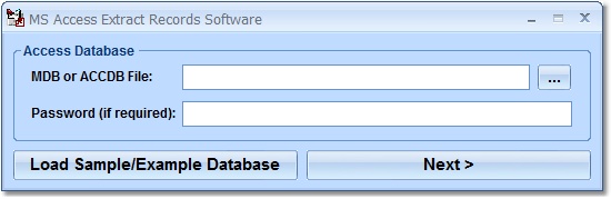 MS Access Extract Records Software