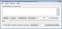 Convert PDF To Text and Multiple PDF Files to Text