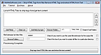 Strip HTML Tags from files Remove HTML Tags and ex