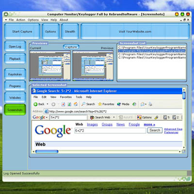 Computer Monitor Keylogger