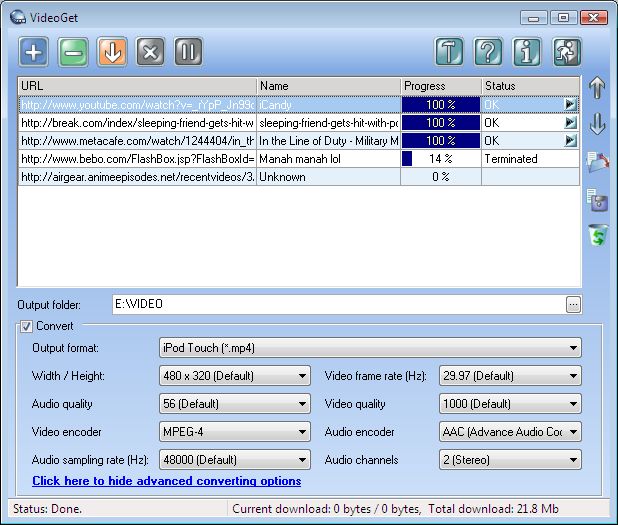 VideoGet downloader