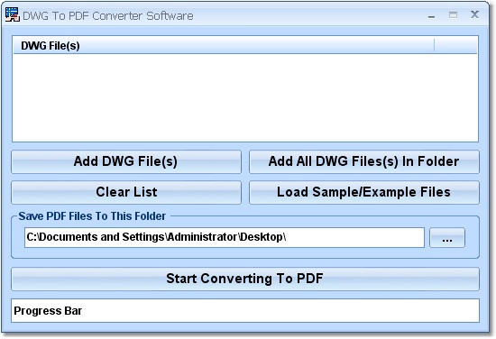 DWG To PDF Converter Software