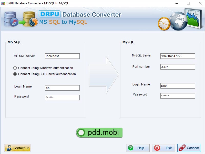 Convert SQL Server 2005 To MySQL