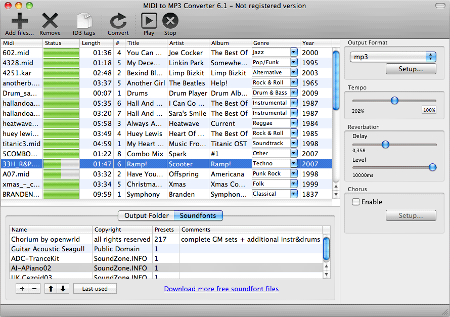 MIDI to MP3 Converter for Mac