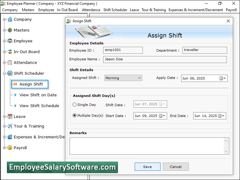 Employee Planner Software