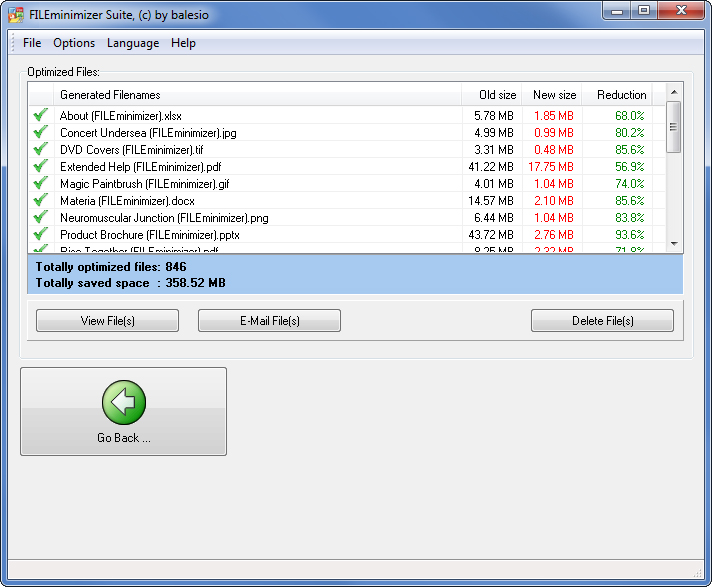 FILEminimizer Suite