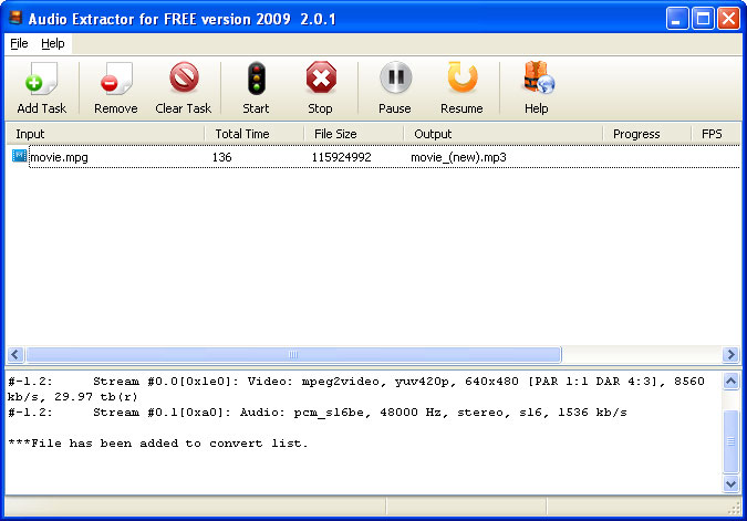 Audio Extractor For FREE 2010
