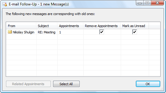 E-mail Follow-Up