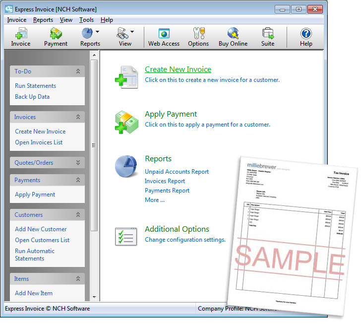 Free Express Invoice