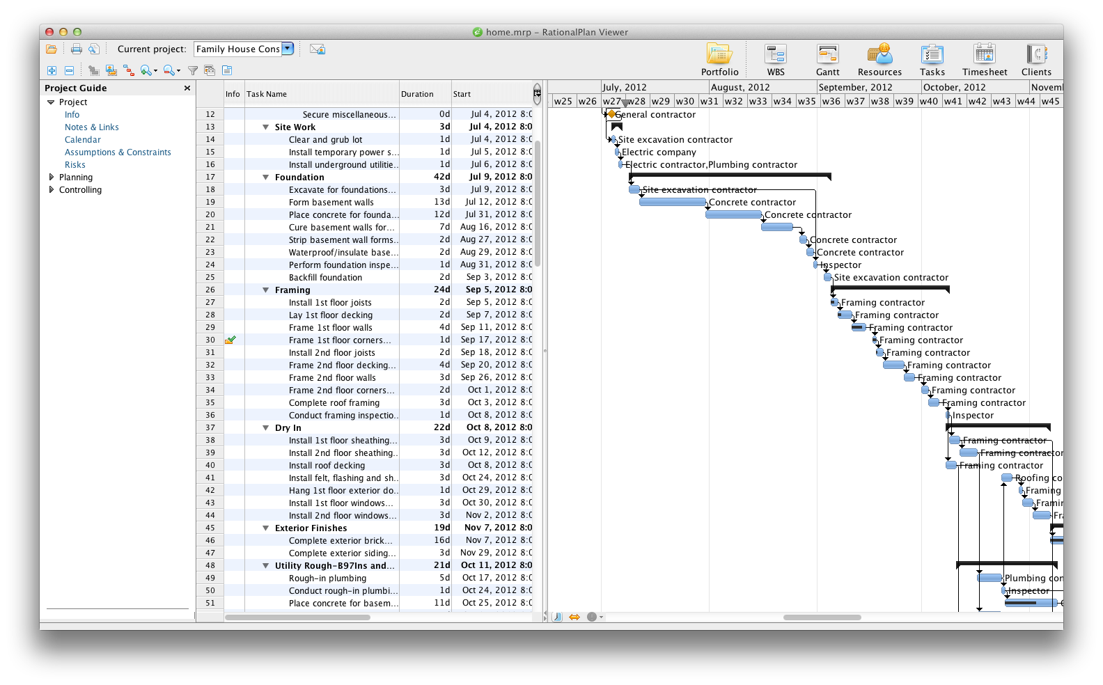 RationalPlan Project Viewer for Mac