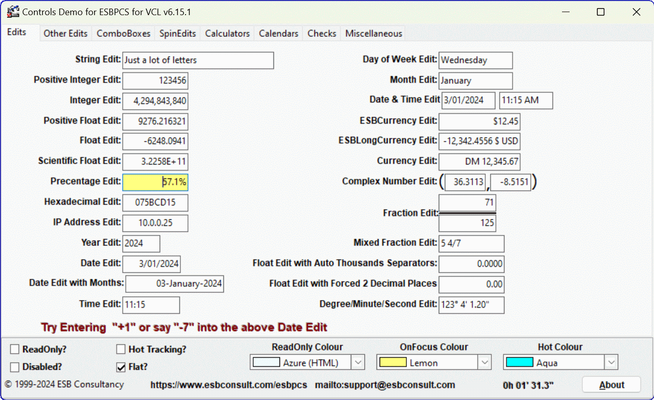 ESBPCS for VCL - Components and Routines