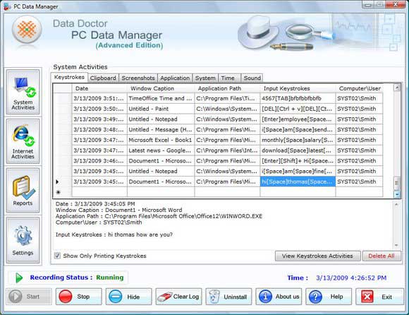 Home Keylogger Software
